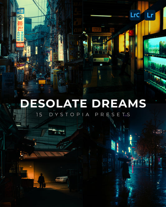 Desolate Dreams - 15 Dystopia Lightroom Presets