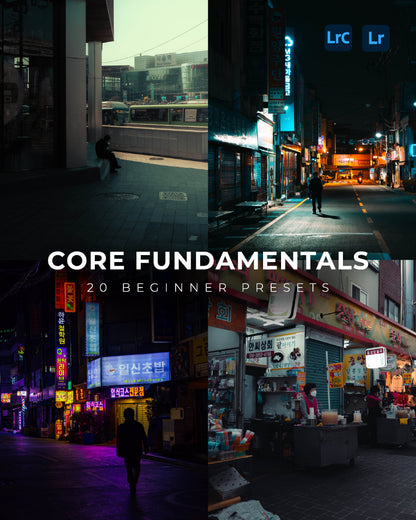 Core Fundamentals - 20 Beginner Lightroom Presets
