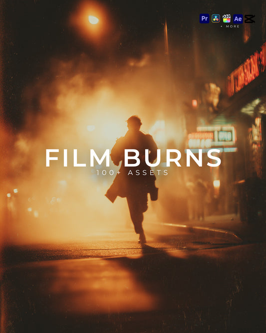 Cinematic Film Burns Pack - 100+ Film Burns